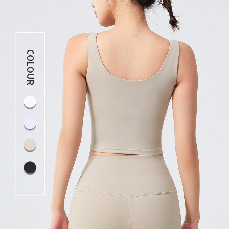 Plus Size Sports Underwear Women'S Running Shockproof High Strength One-Piece Fitness Bra Chubby Girl Push-Up Yoga Vest - Image 5